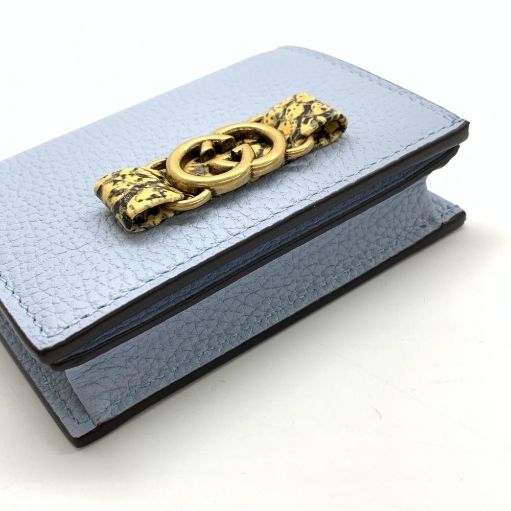 Gucci Interlocking G Python Bifold Wallet Light B… - image 5